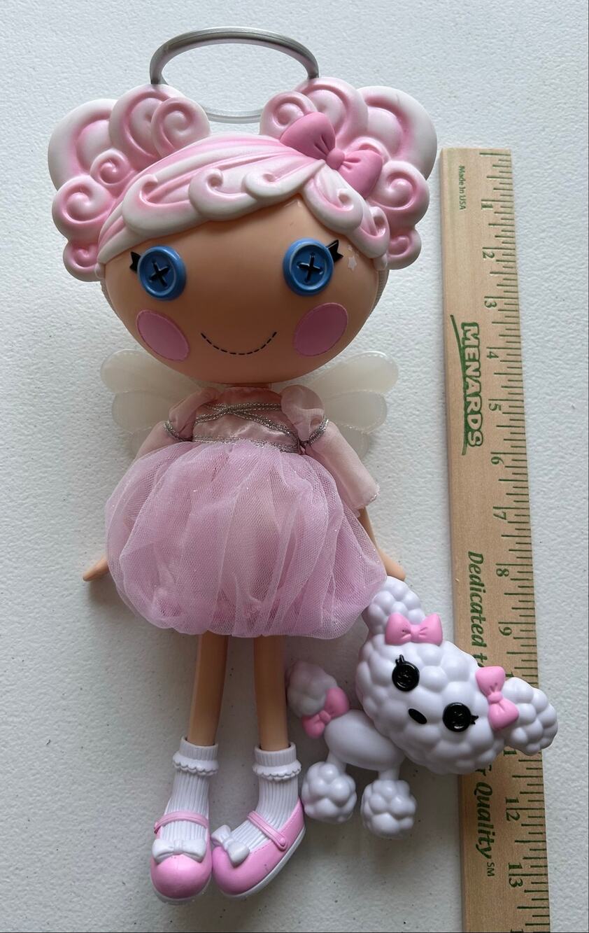 Lalaloopsy Cloud E. Sky 13" Angel Doll with Pet Poodle EUC